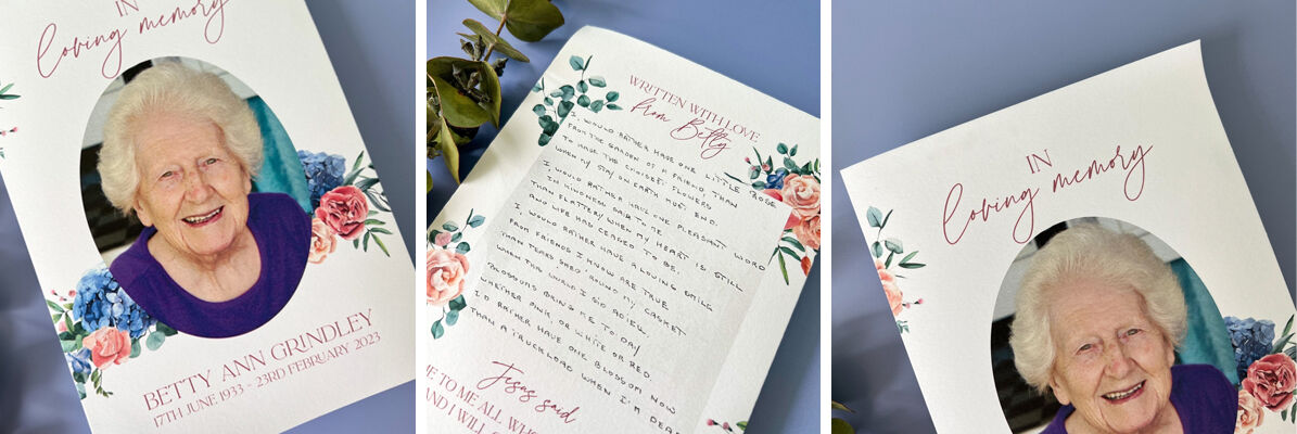 Memorial order of service